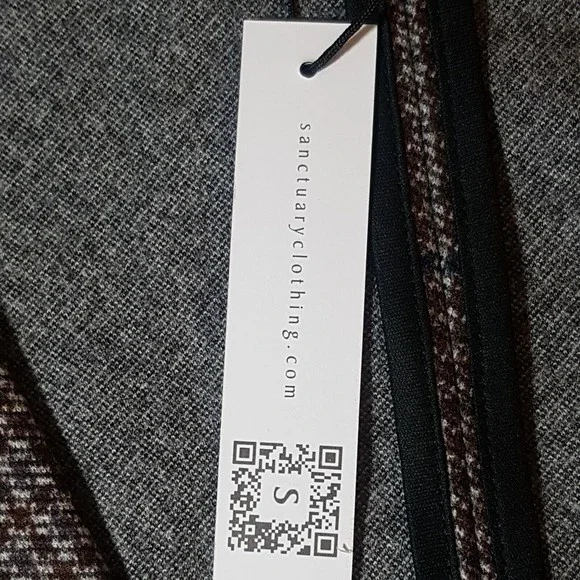 Sanctuary Daily Oxford Blazer Jacket Medium Single Button Plaid Preppy Workday - Picture 11 of 15